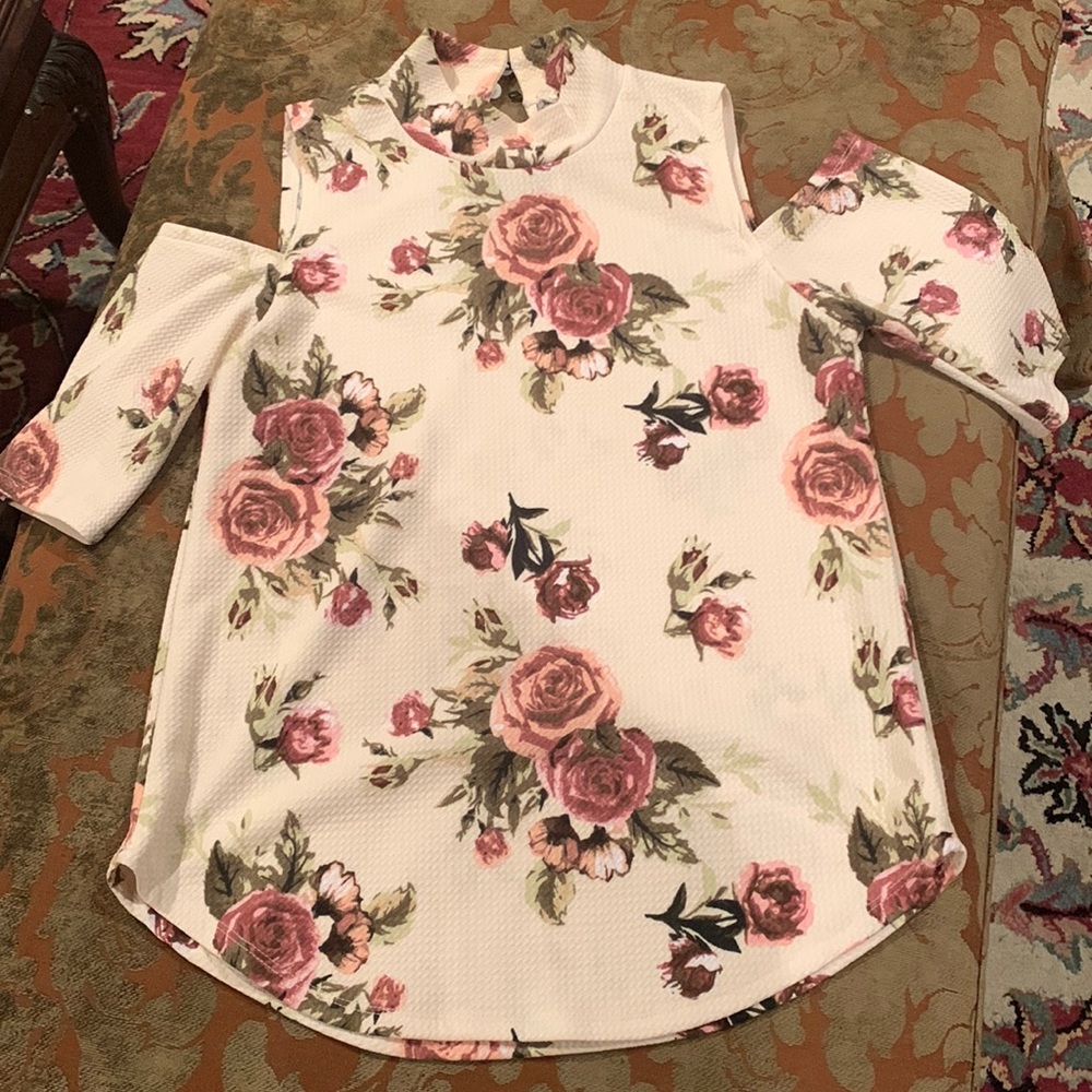 Floral knit top
